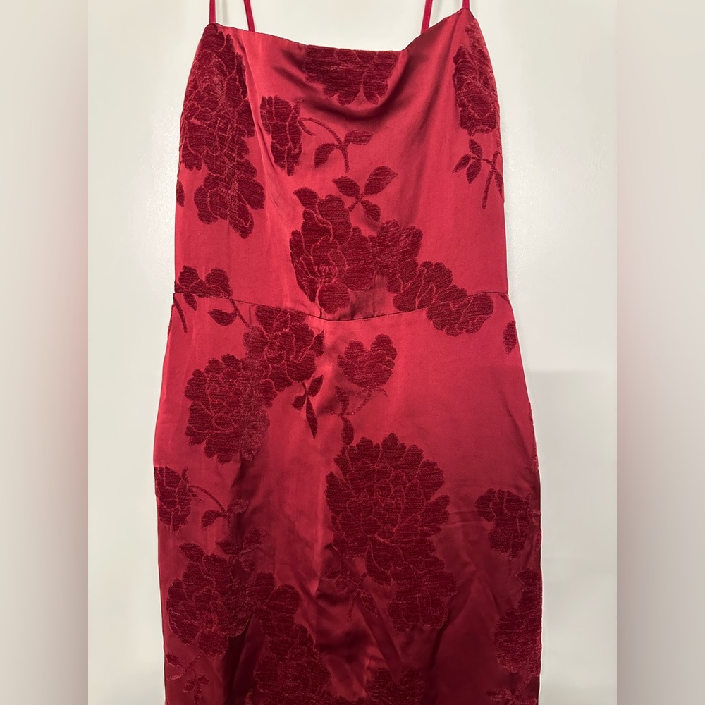 Reformation Frankie Red Scarlet Floral Dress - Picture 6 of 11
